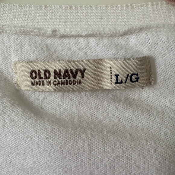 Old Navy White Button-Up Women's Cardigan - Picture 2 of 3